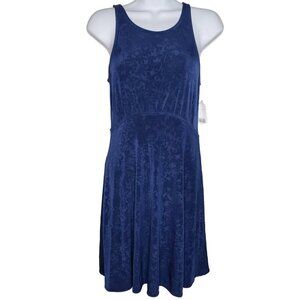 Free People Women's Navy Lady Jane Stretch Dress w/Lace Open Back Sz XS (1176)